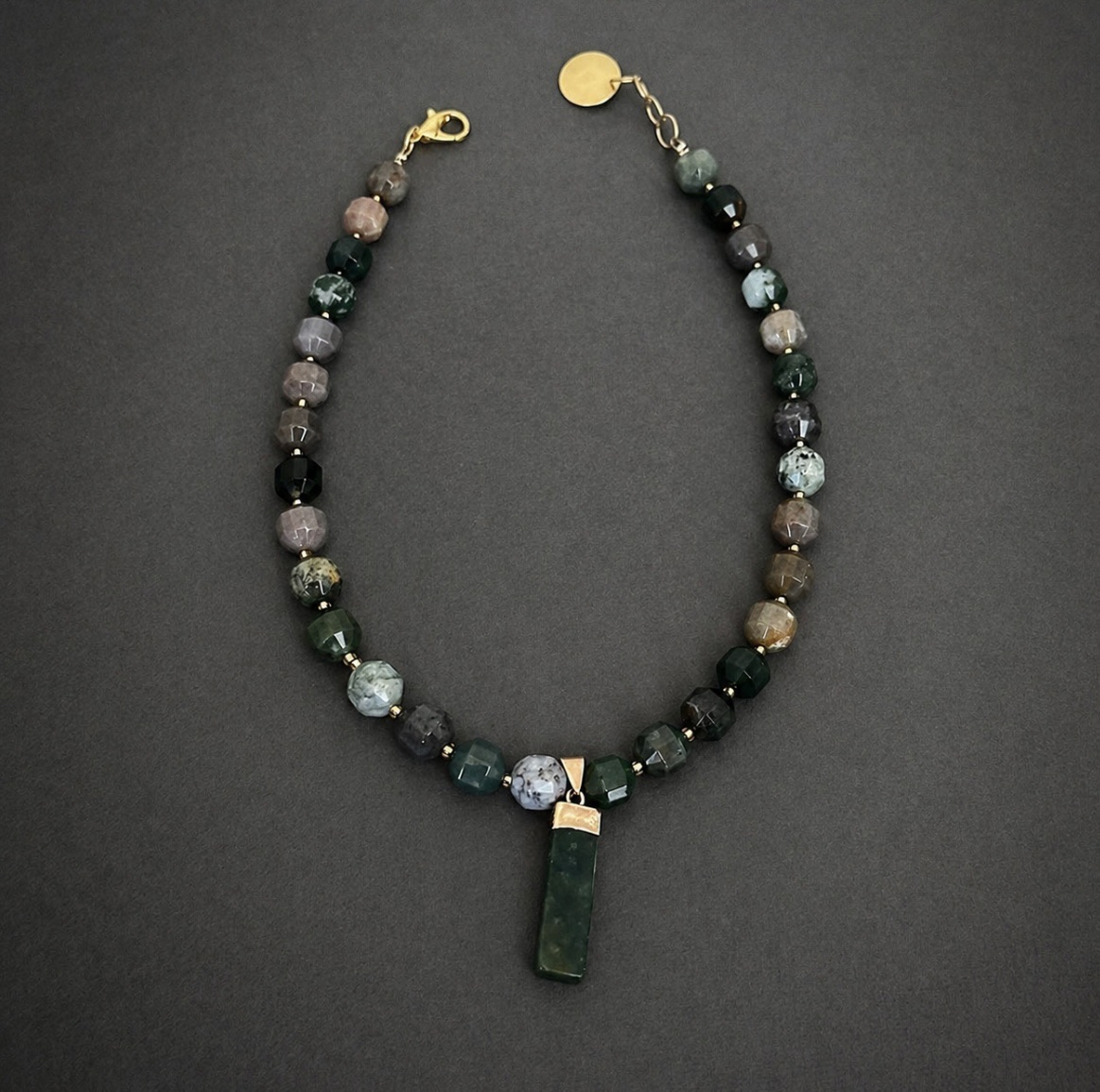 Halsband med Agater Ellendellen Smyckekollektion